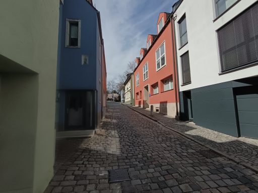 Blick hoch Richtung Schloßstraße.